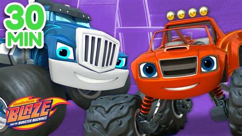 blaze and the monster machines crusher|blaze defeat the cheat.